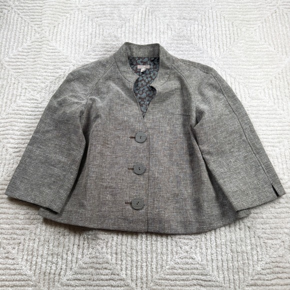 J. Jill Jackets & Blazers - J Jill Swing Jacket Women SP Linen Quiet Luxury Coastal Grandma Work Office Chic
